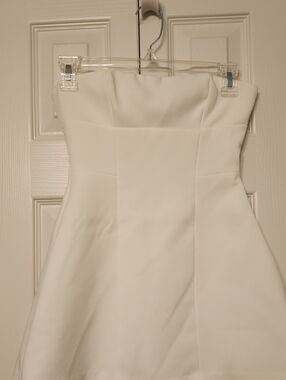Babyboo White Strapless Asha Mini Dress Size XS
